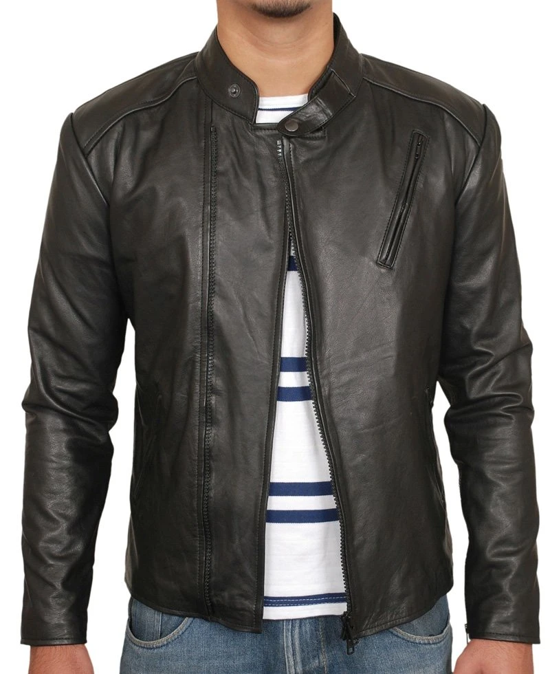Tony Stark Black Leather Jacket - Image 4
