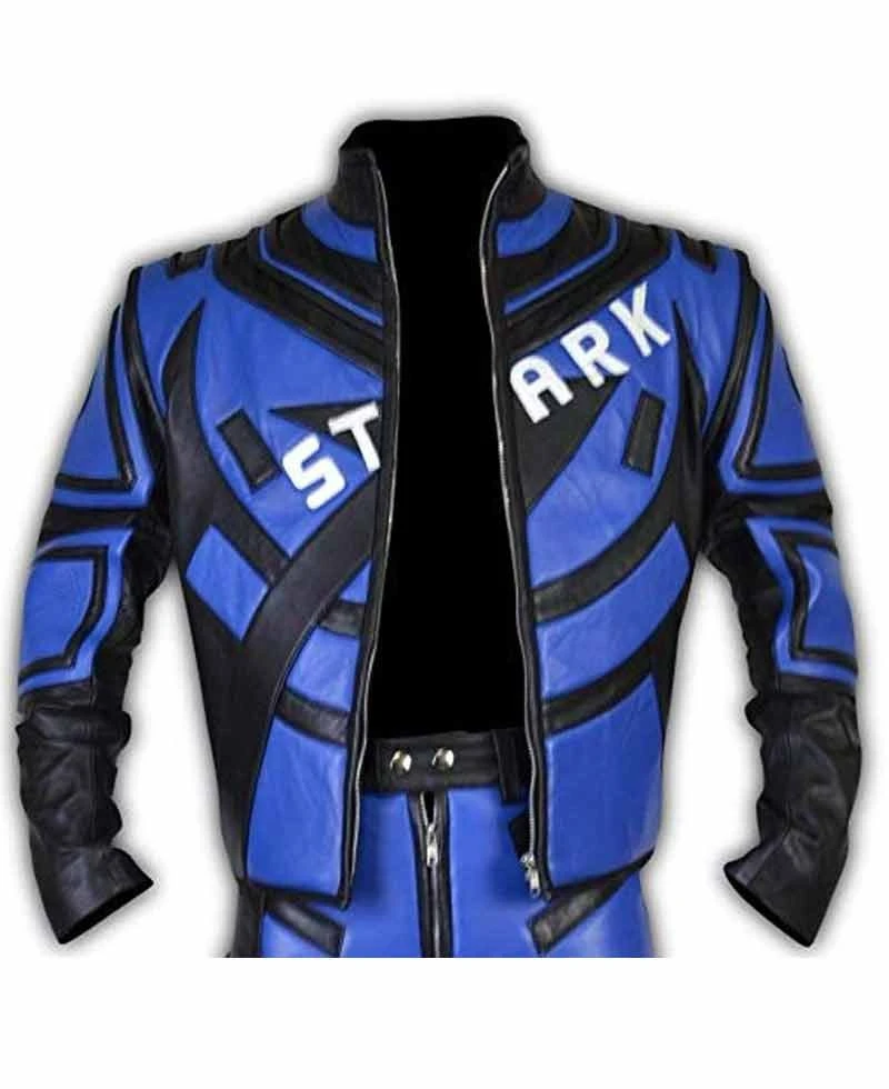 Iron Man 2 Tony Stark Biker Jacket - Image 2