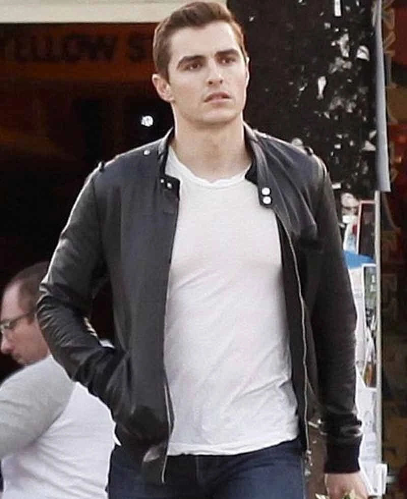 Unfinished Business Dave Franco Bomber Leather Jacket