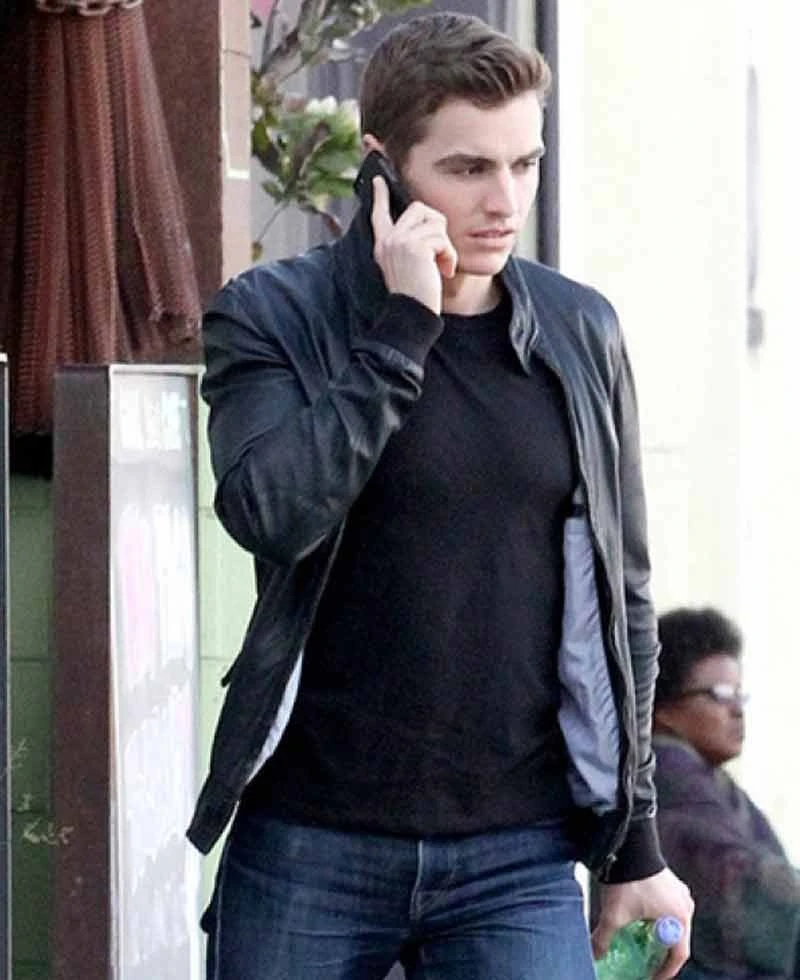 Unfinished Business Dave Franco Bomber Leather Jacket - Image 4
