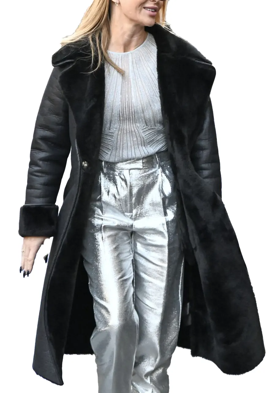Amanda Holden Shearling Winter Coat - Image 3