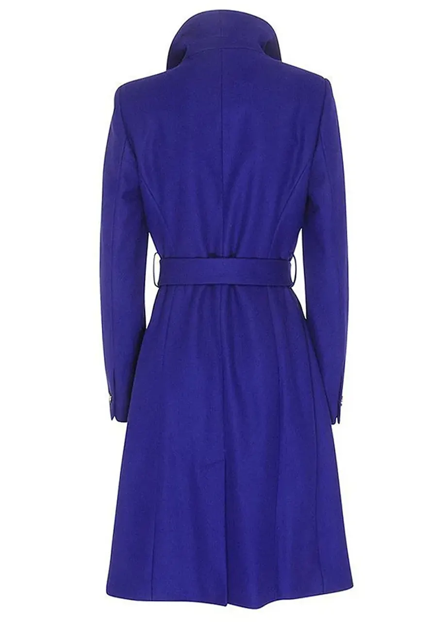 Arrow S04 Willa Holland Blue Coat - Image 2