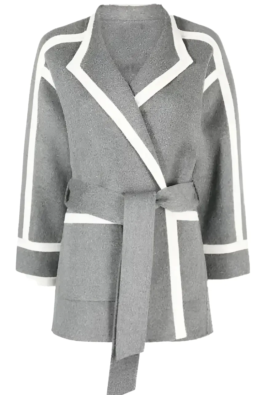 Elsbeth 2024 Audrey Corsa Grey Coat - Image 3