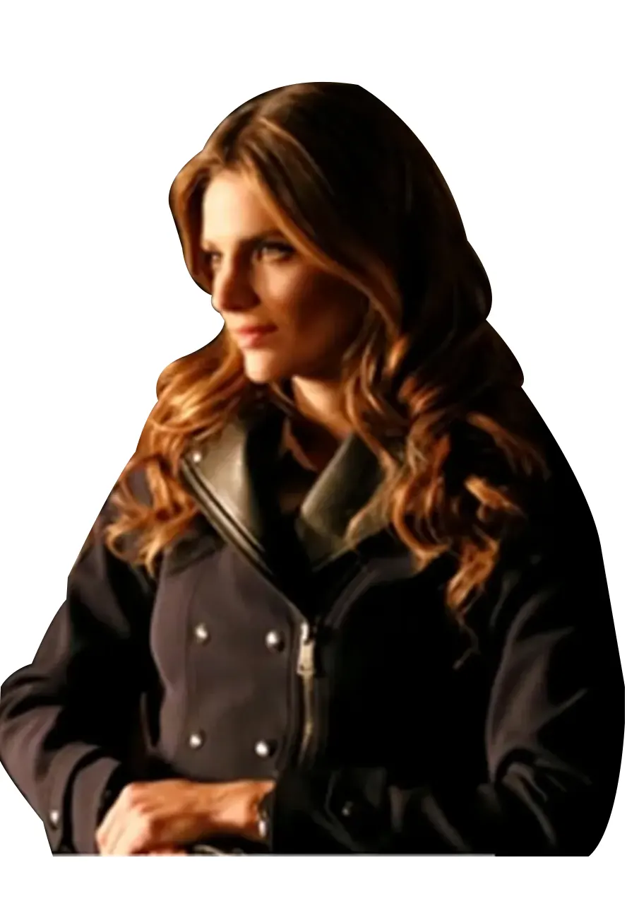 Castle Season 6 Stana Katic Trench Coat - Image 2