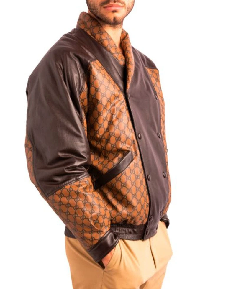 Dapper Dan Double Breasted Leather Jacket - Image 5