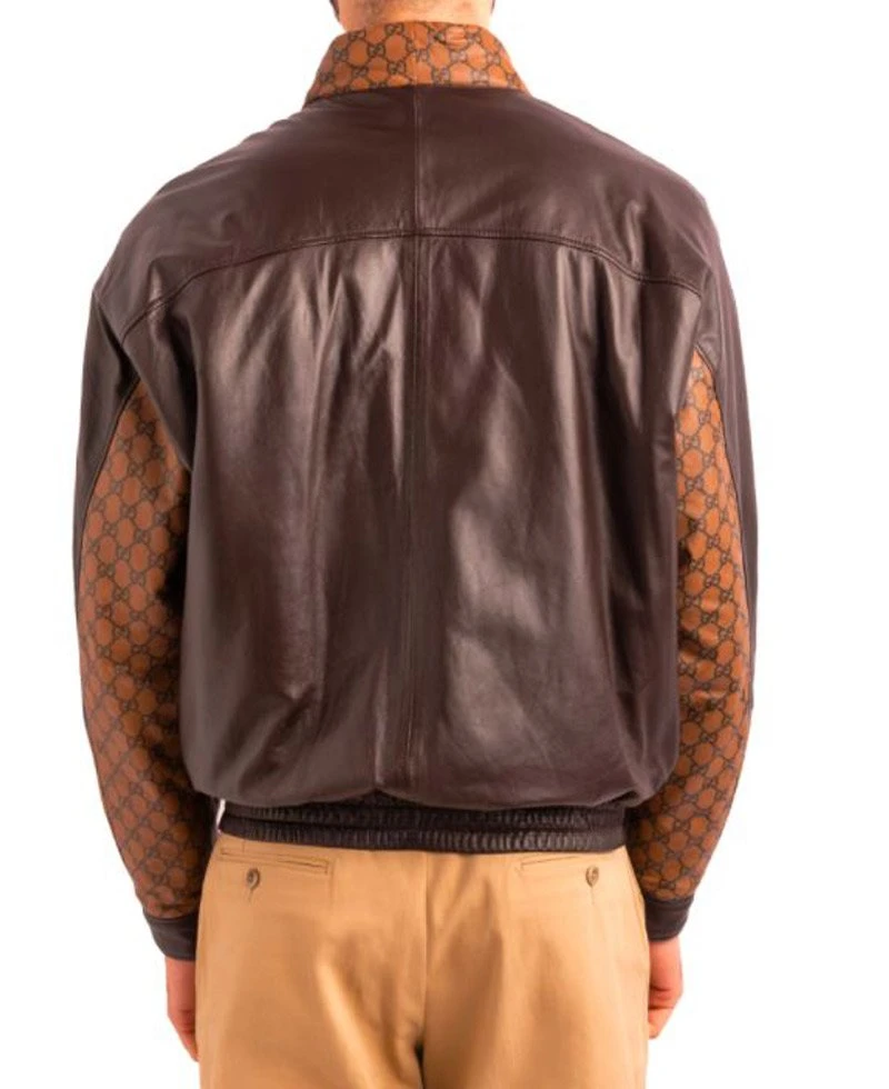 Dapper Dan Double Breasted Leather Jacket - Image 4