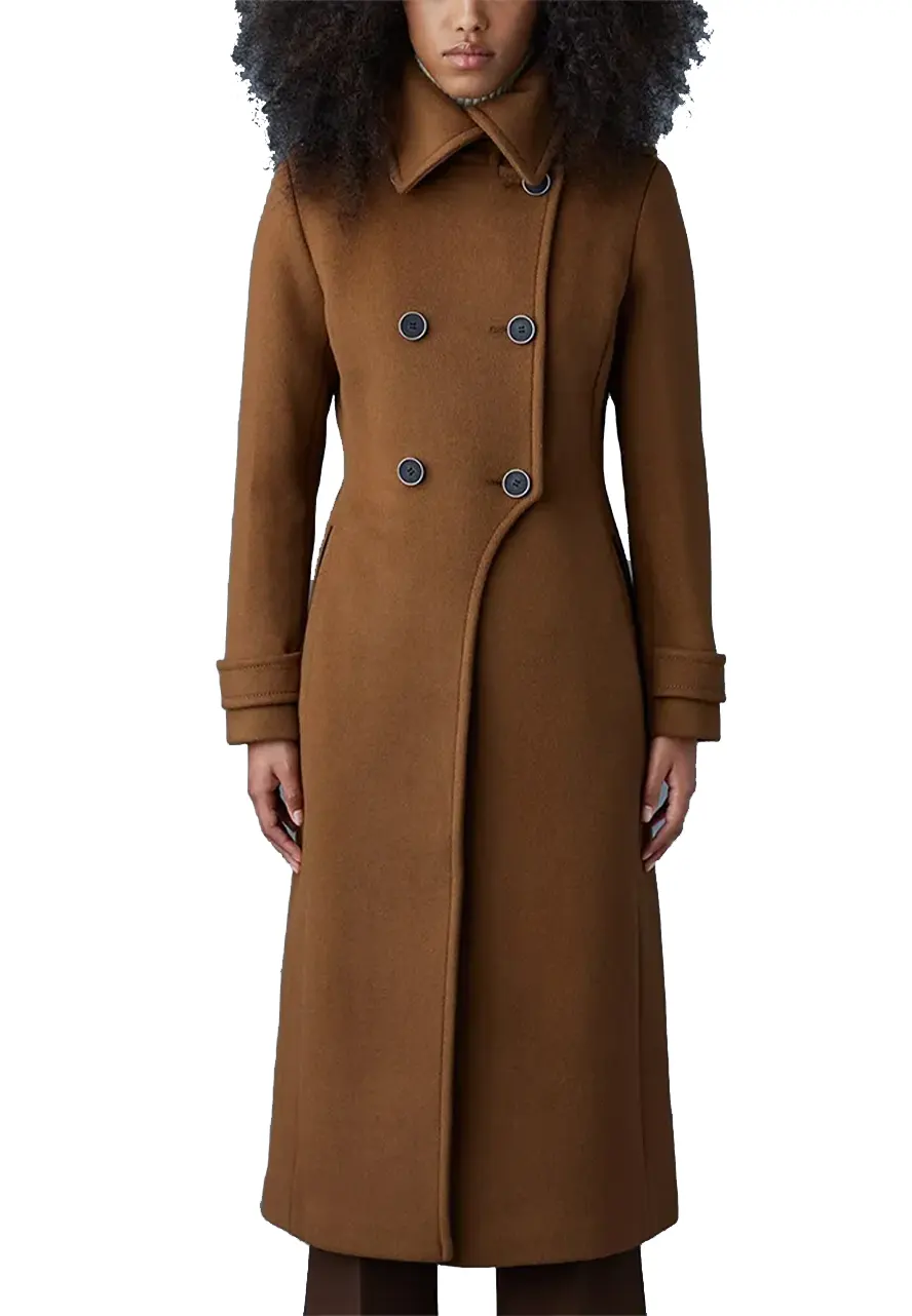 Women’s Double Face Elodie Military Coat - Image 3