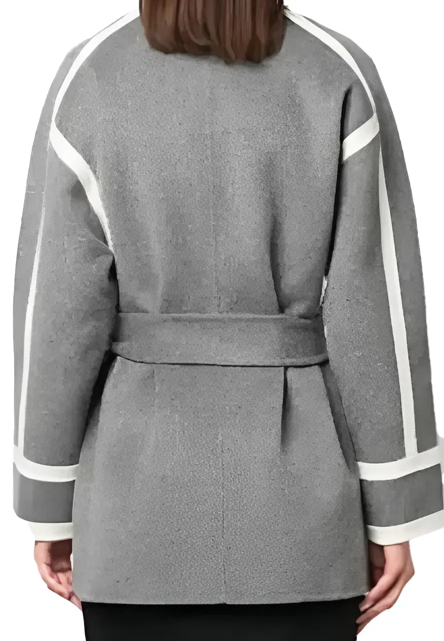 Elsbeth 2024 Audrey Corsa Grey Coat - Image 2