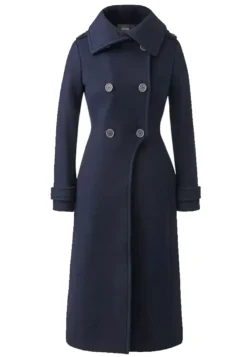 Womenâs Double Face Elodie Military Navy Blue Coat