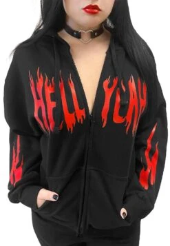Hell Yeah Flame Halloween Hoodie