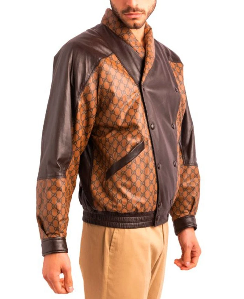 Dapper Dan Double Breasted Leather Jacket - Image 2