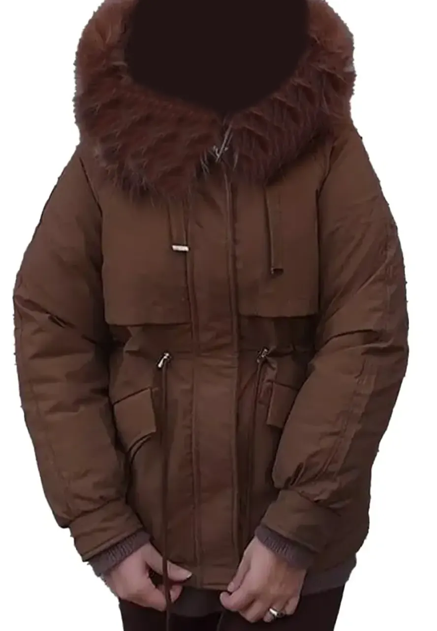 Winter Big Parka Fur Jacket - Image 3