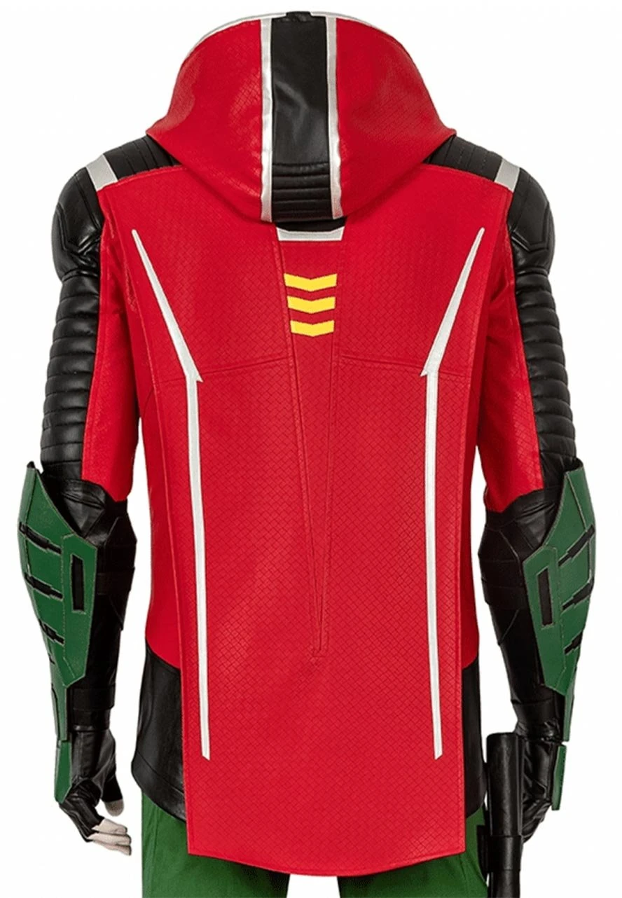 Robin Gotham Knights Leather Jacket - Image 2