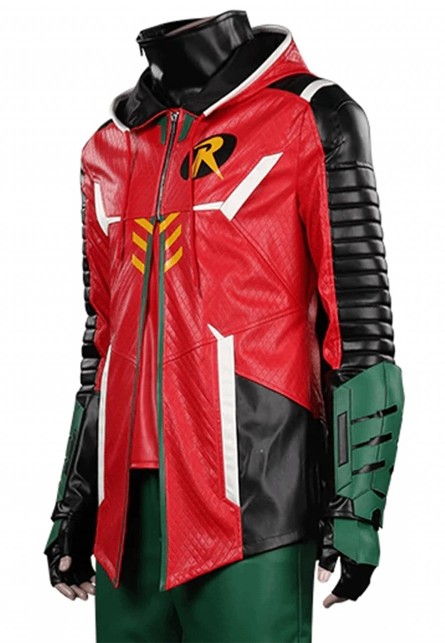 Robin Gotham Knights Leather Jacket - Image 4