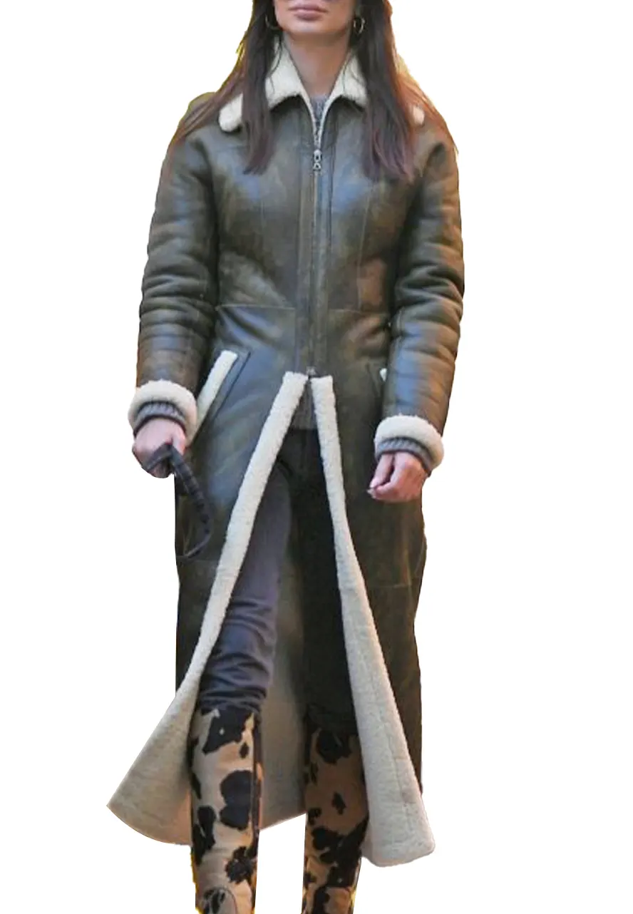 Knwls Shearling Tie Dye Coat - Image 2