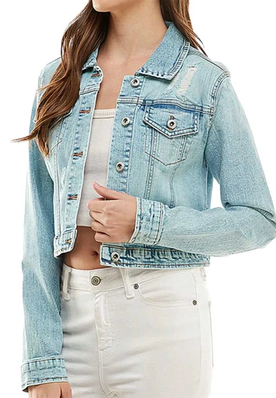 Skeleton Print Cropped Ladies Jacket - Image 3