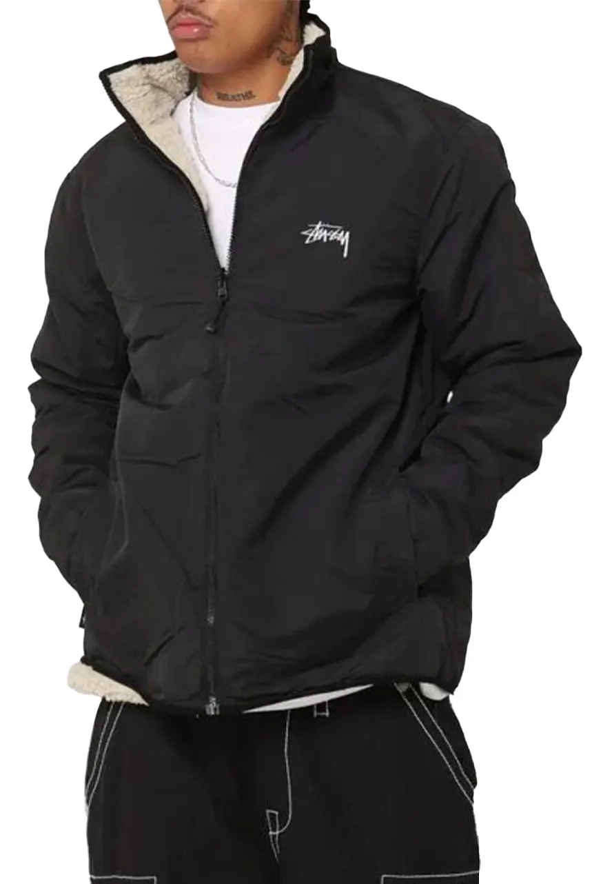 Stussy 8 Ball Sherpa Fleece Jacket - Image 3