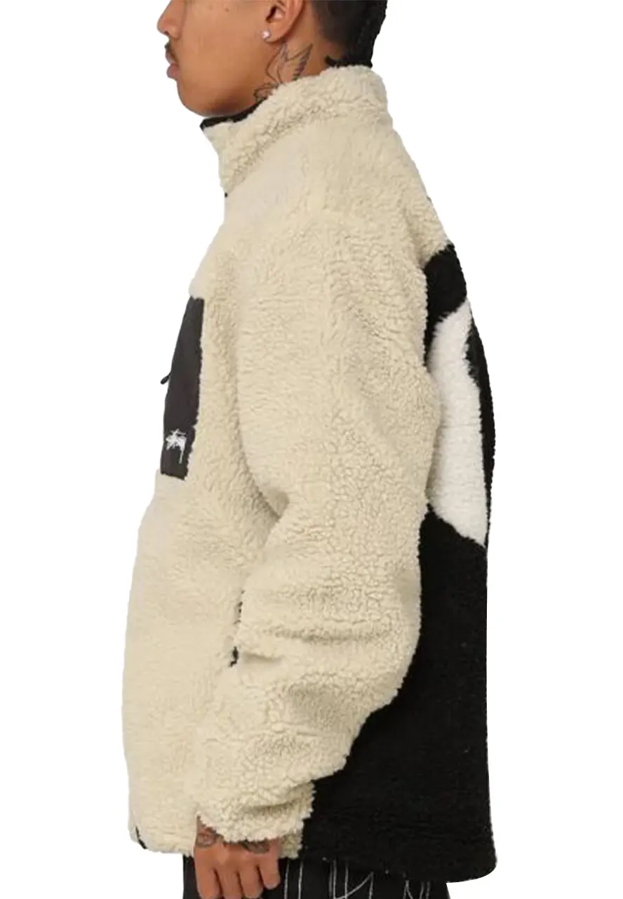 Stussy 8 Ball Sherpa Fleece Jacket - Image 5