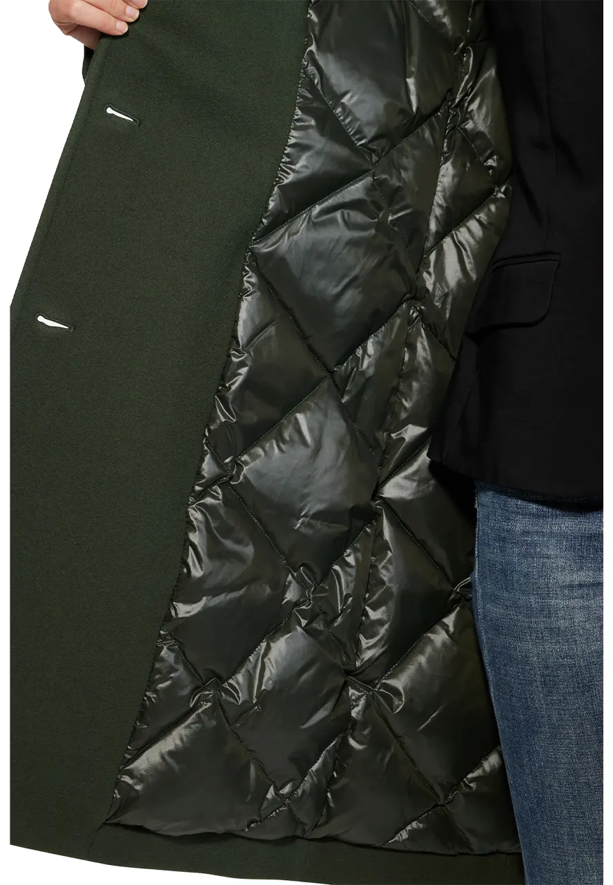 Super Fine Virgin Green Wool Coat - Image 5