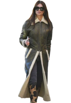 Knwls Shearling Tie Dye Coat