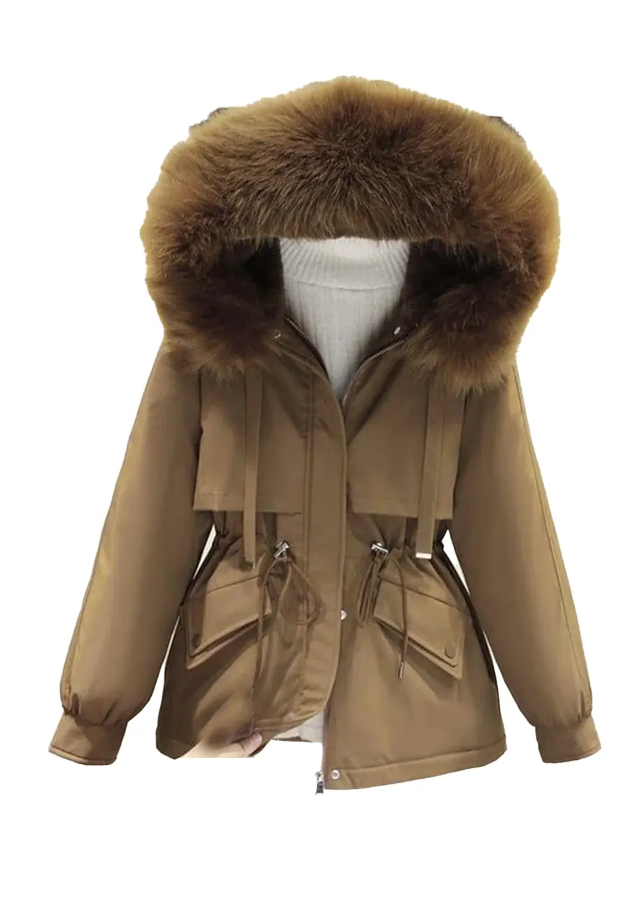 Winter Big Parka Fur Jacket - Image 4