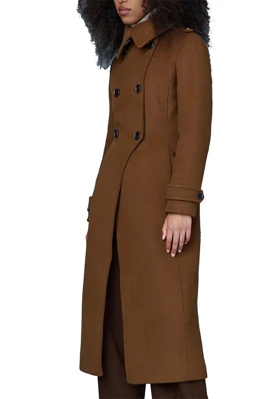 Women’s Double Face Elodie Military Coat - Image 4