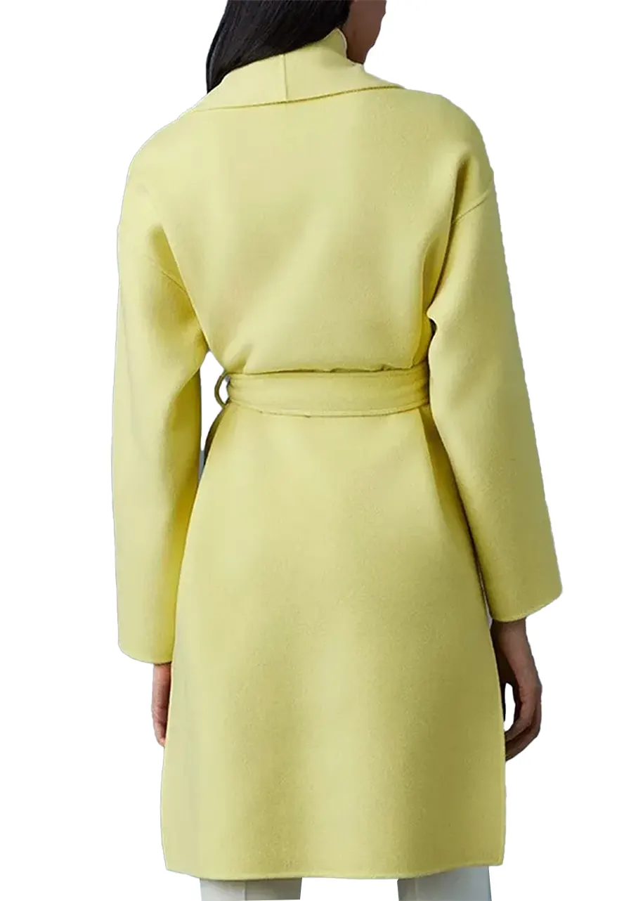 Women’s Thalia Palm Line Wool Coat - Image 2