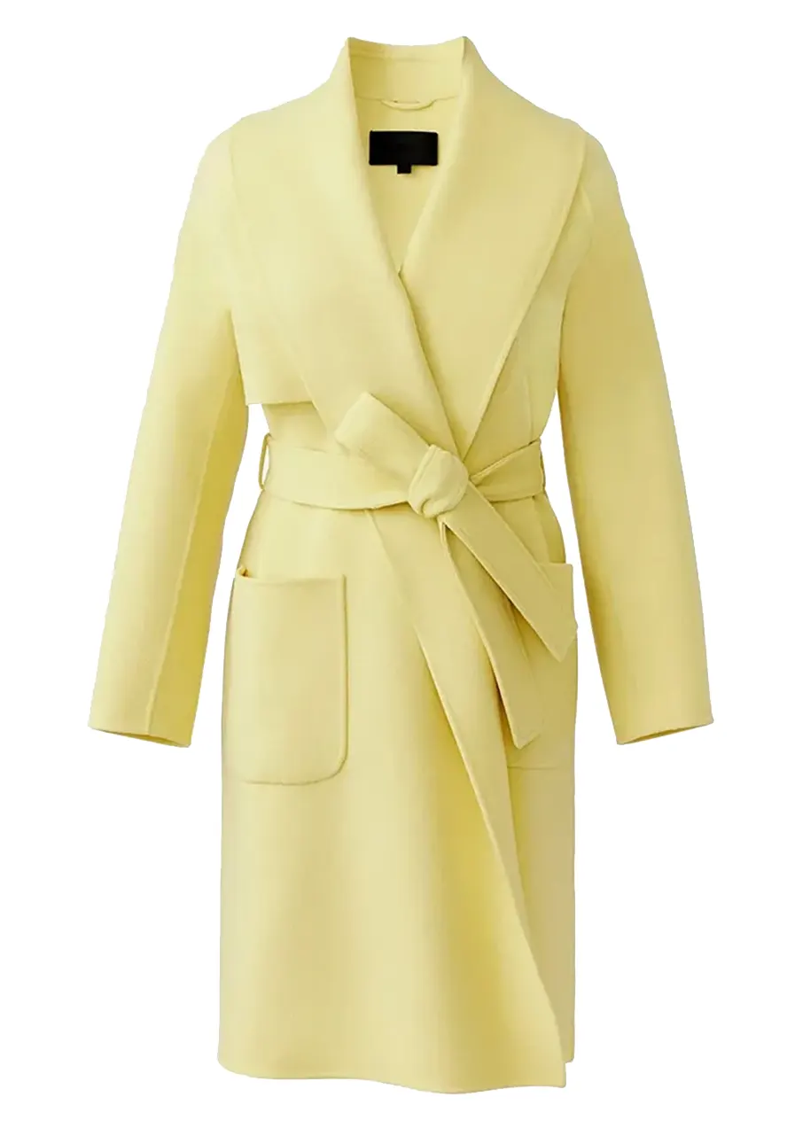 Women’s Thalia Palm Line Wool Coat